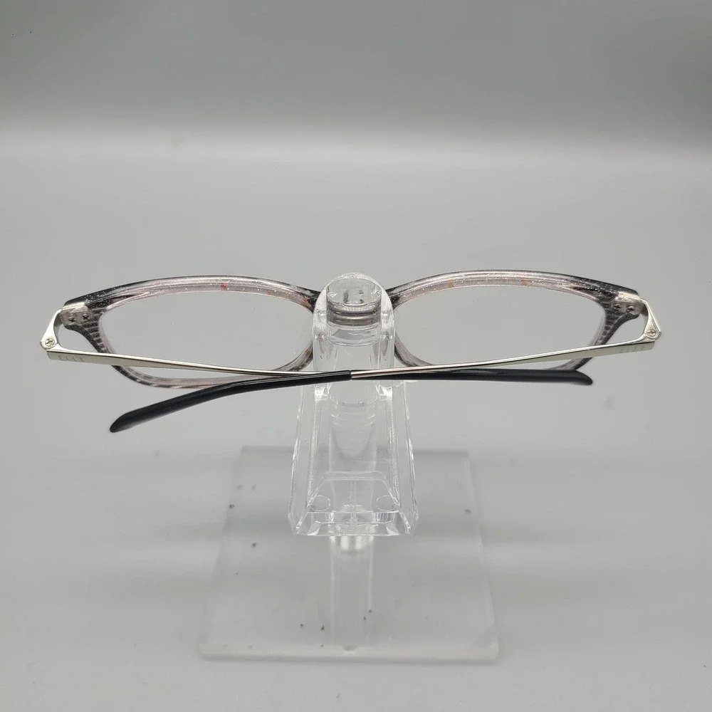 Elle EL13455 Eyeglasses Grey Black Striped Rectangular Frames 51-16-135 BK